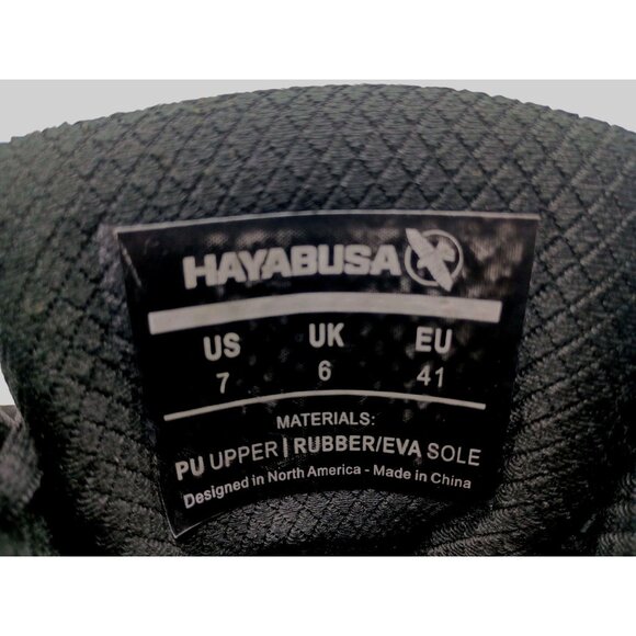 Hayabusa Boxing Shoes Mens Size 7 Black Gold High Top Training Gym Lightweight - Picture 12 of 13